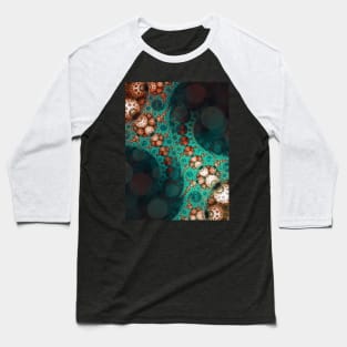 Turquoise Machine Baseball T-Shirt